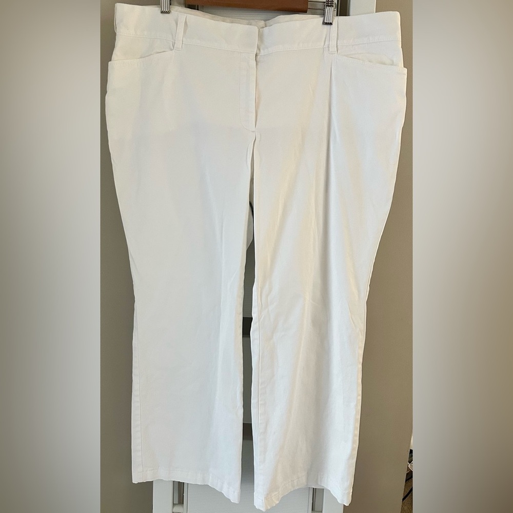 Lands' End Women's White Trousers